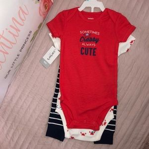 NWT🦀 Baby 3 piece layette 🦀